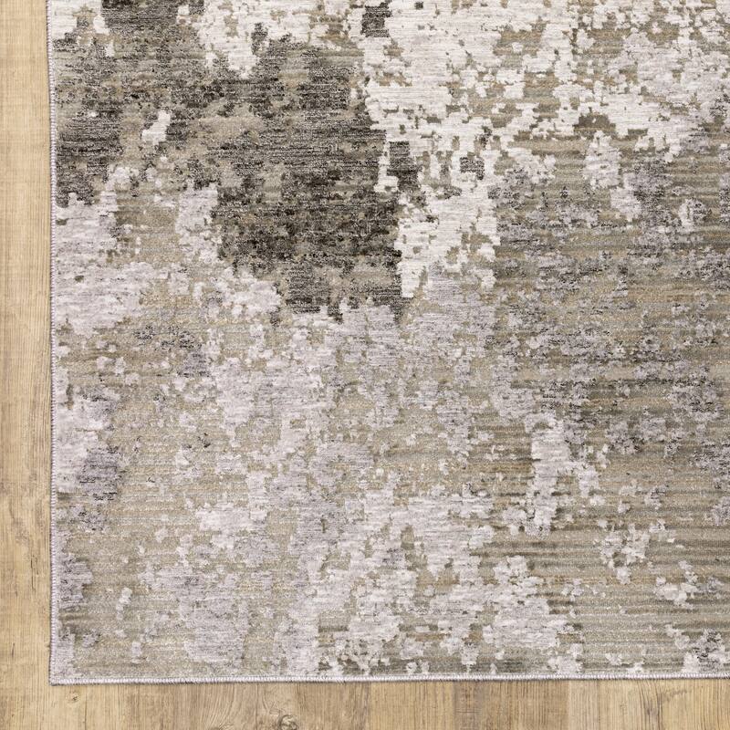 Style Haven Nelson Distressed Abstract Grey/ Ivory Indoor Area Rug