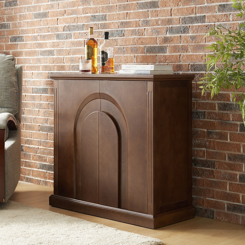 Rando Transitional 35'' Tall 2-Door Accent Cabinet with Adjustable Shelves by HULALA HOME