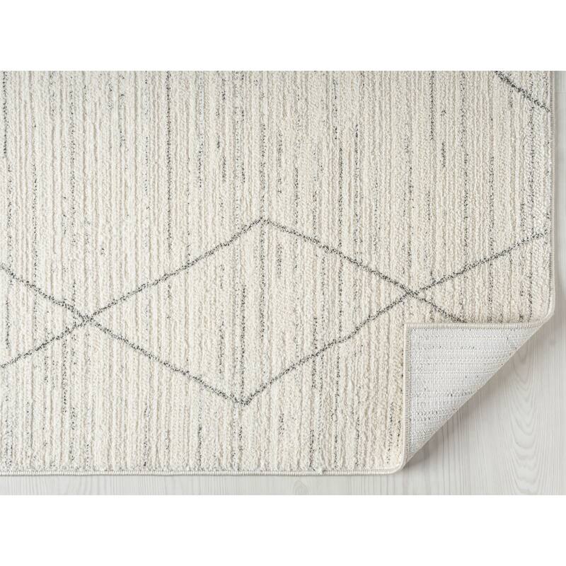 Terra by Obeetee Wilds Moroccan Diamond Natural Rug