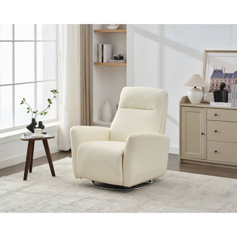 Electric Rocking Recliner, 270° Swivel Power Glider Chair with Button Control for Nursery, Bedroom or Living Room