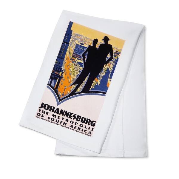 Johannesburg South Africa Vintage Poster (100 Cotton Towel Absorbent