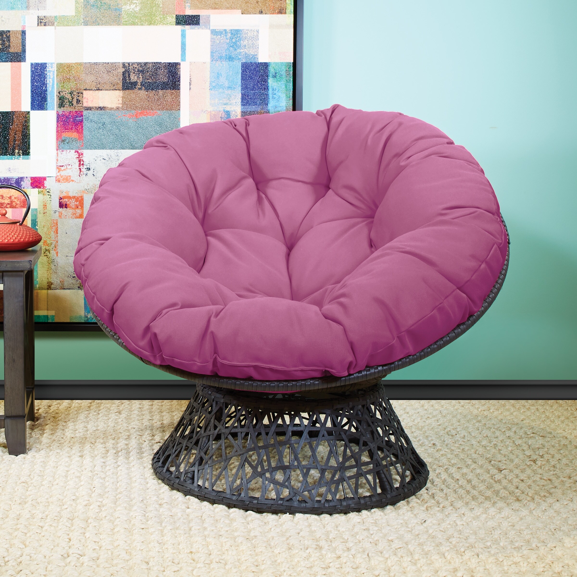 The curated nomad avoca woven wicker papasan chair shop