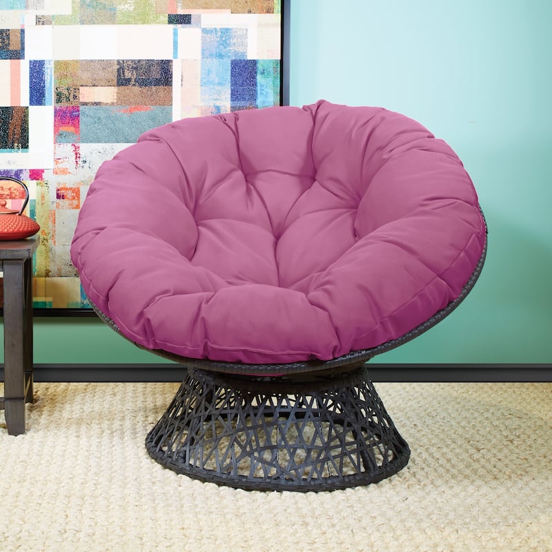 The Curated Nomad Avoca Woven Wicker Papasan Chair