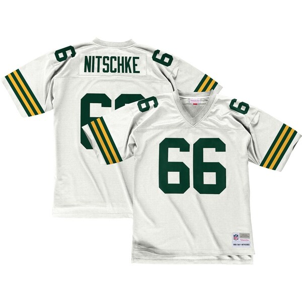 Green Bay Packers Ray Nitschke 1966 White Replica Jersey