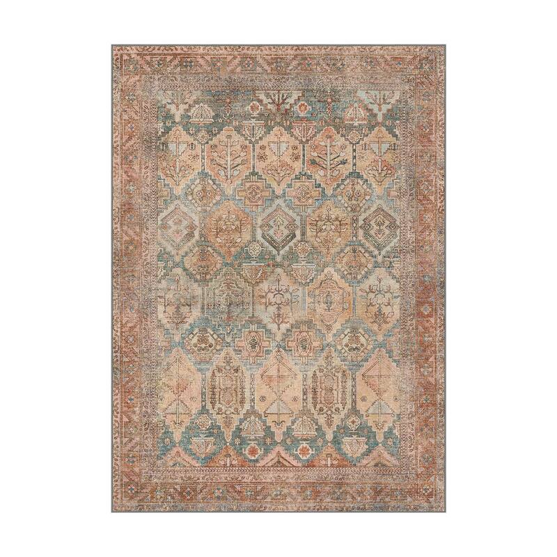 Mcow EverEase Collection Low Pile Machine Washable Non-Slip Area Rug