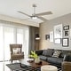 preview thumbnail 20 of 33, GetLedel 56" 4-Blade DC Motor Dimmable LED Ceiling Fan with Remote Control and Light Kit