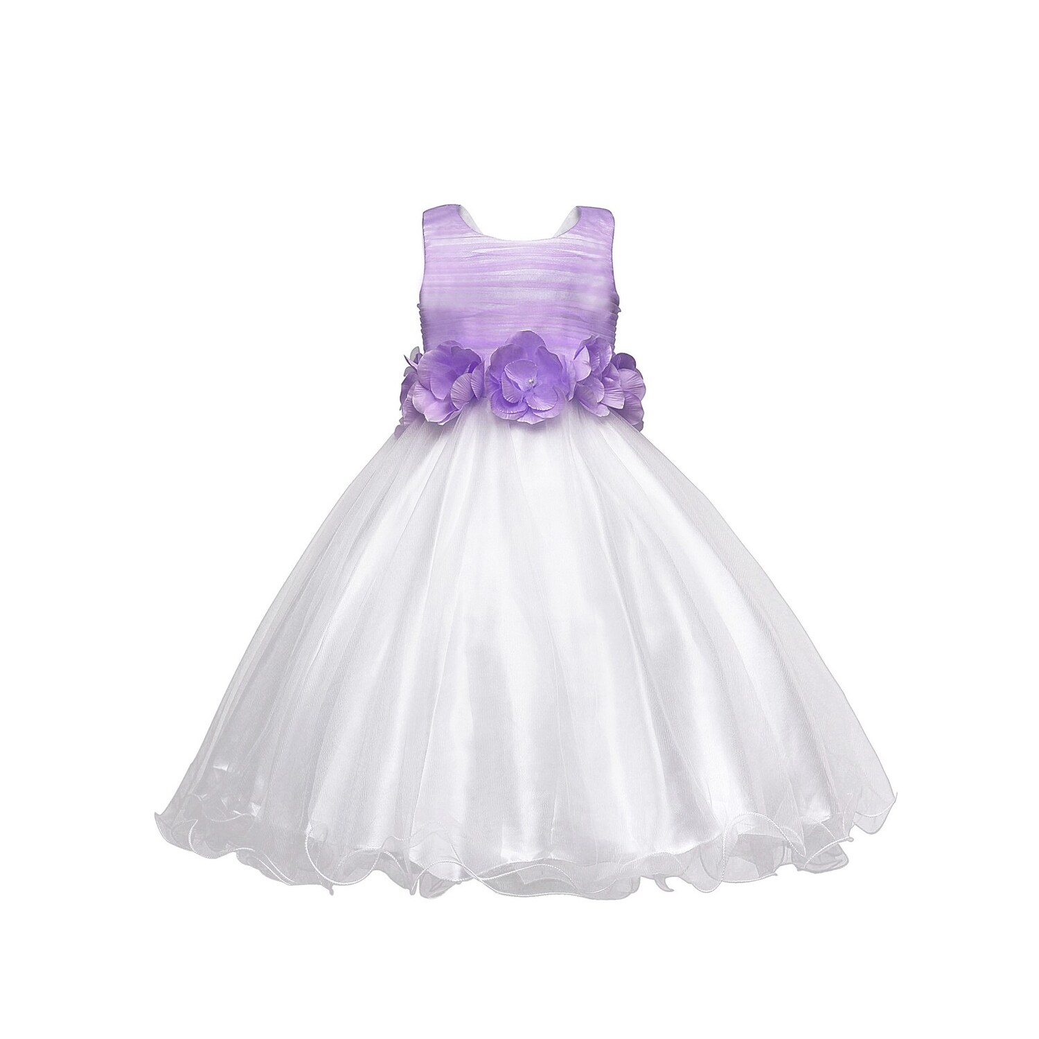lilac tea length dress