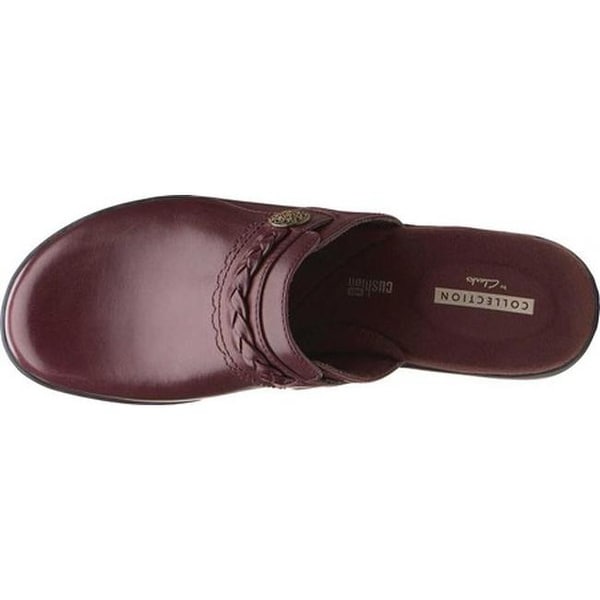 Leisa Carly Clog Burgundy Leather 