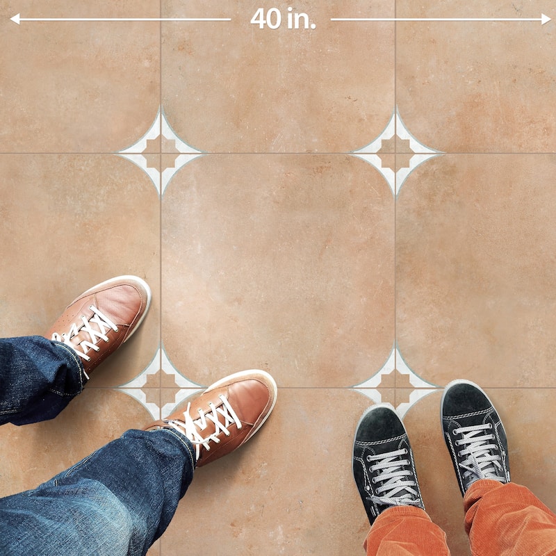Merola Tile Tetuan Cotto 17-3/8" x 17-3/8" Porcelain Floor and Wall Tile