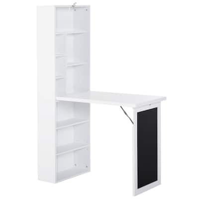 Fold-out Convertible Writing Table Wall Mount Desk Cabinet