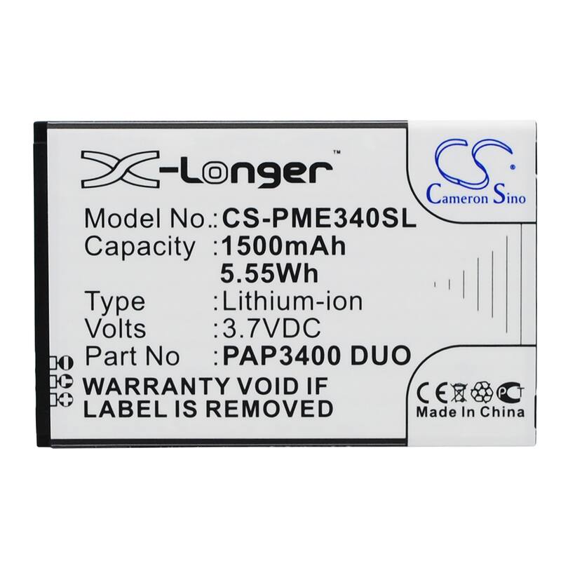 Battery for Prestigio MultiPhone 3400 Duo PAP3400 Mobile SmartPhone CS-PME340SL - Black