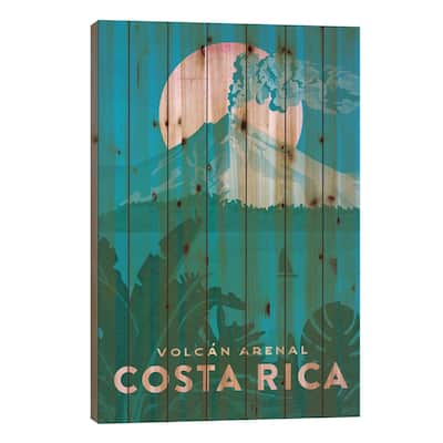 Costa Rica-Arenal Print On Wood by Missy Ames - Multi-Color