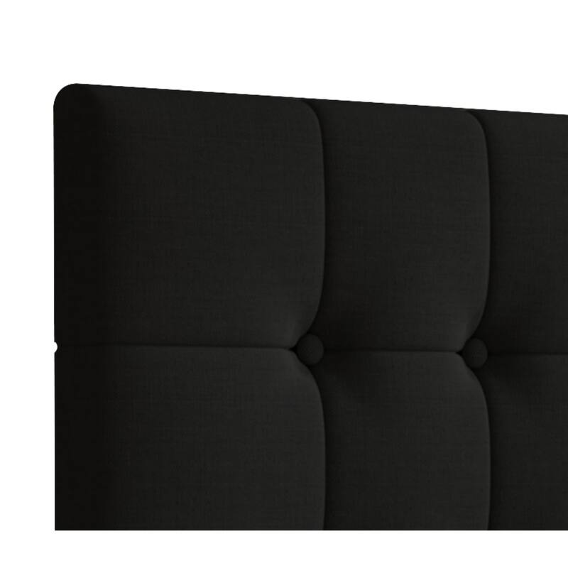 CraftPorch Linen Button Tufted Upholstered Adjustable Headboard