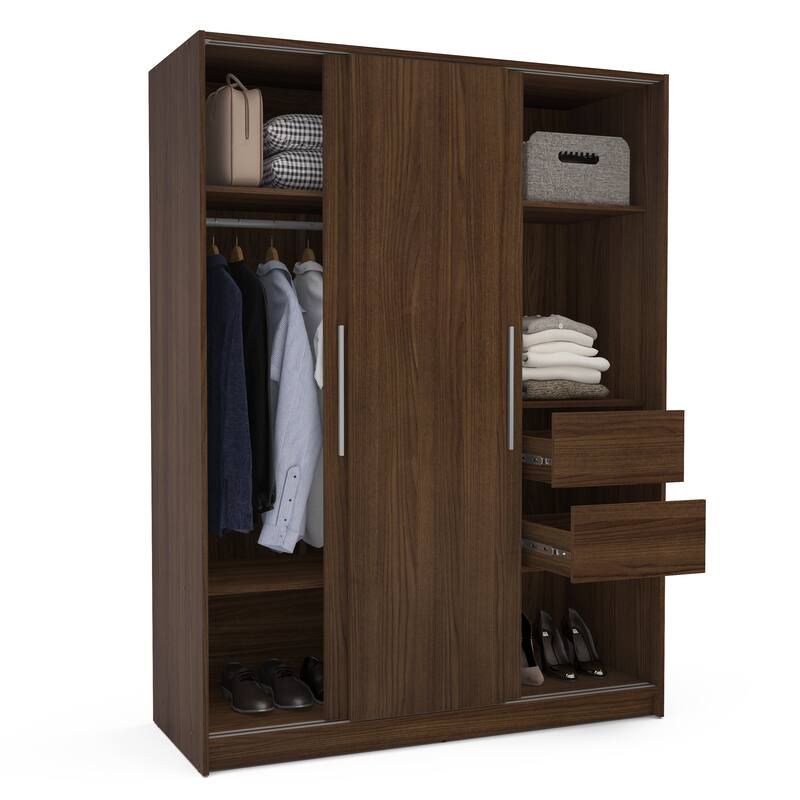 Polifurniture Denmark Bedroom Armoire with 3 Sliding Doors