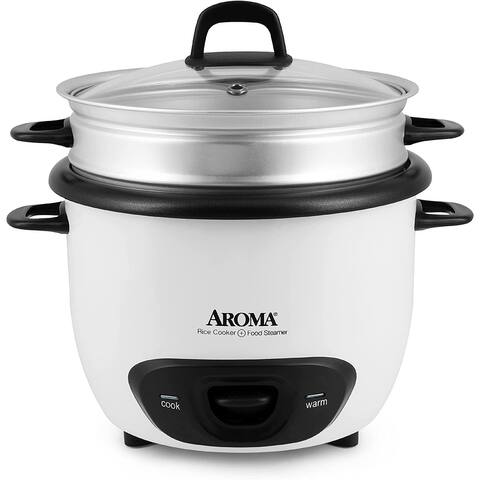 Aroma Housewares 14-Cup (Cooked) (7-Cup UNCOOKED) Pot Style Rice Cooker and Food Steamer