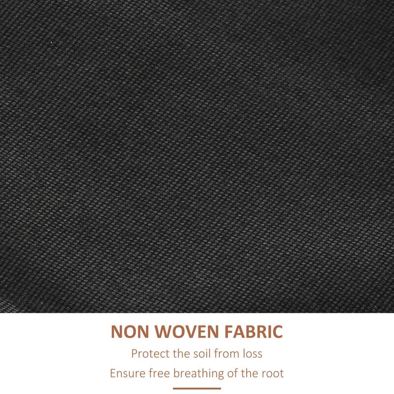 4-Tier Adjustable Raised Garden Bed, Fir Wood with Breathable Fabric