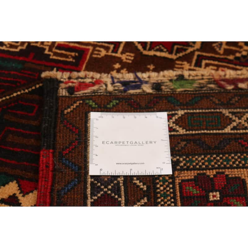 Teimani Ivory, Red Rug 3'8" x 6'6" - 3'8 x 6'6
