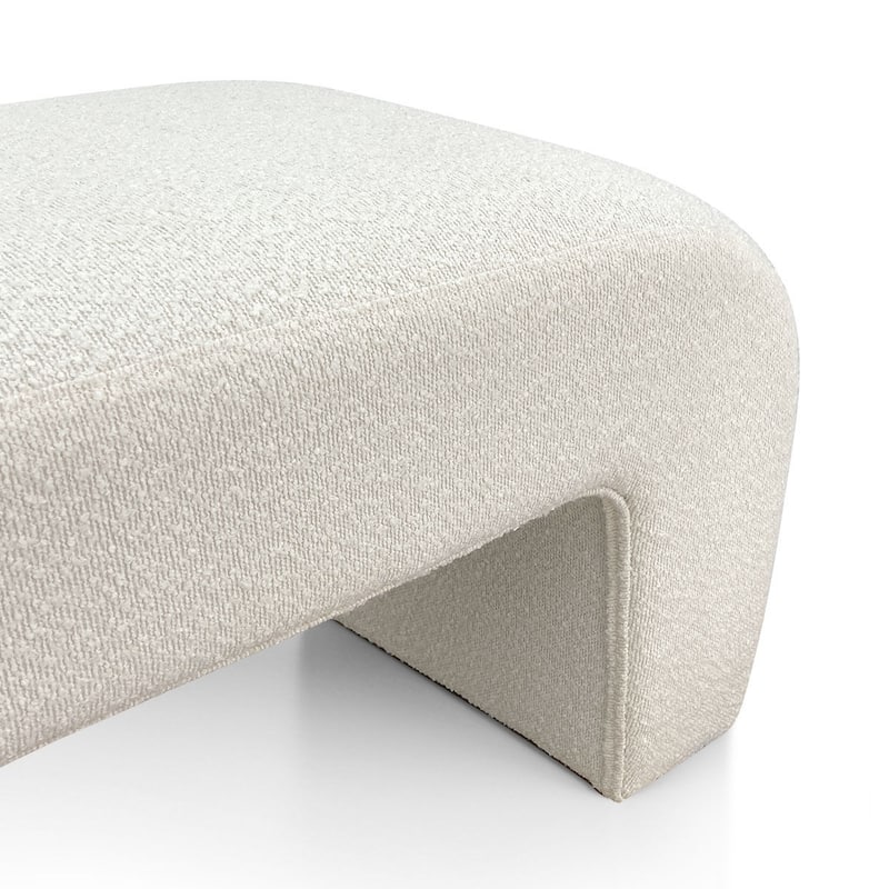 Upholstered Beige Bench
