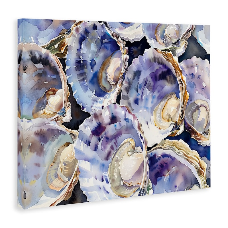 Stupell Maritime Clams & Oysters Canvas Wall Art Design By Heidi Kuntz