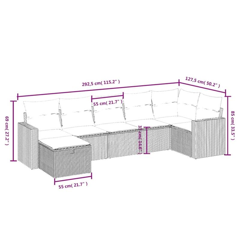 vidaXL Garden Sofa Set
