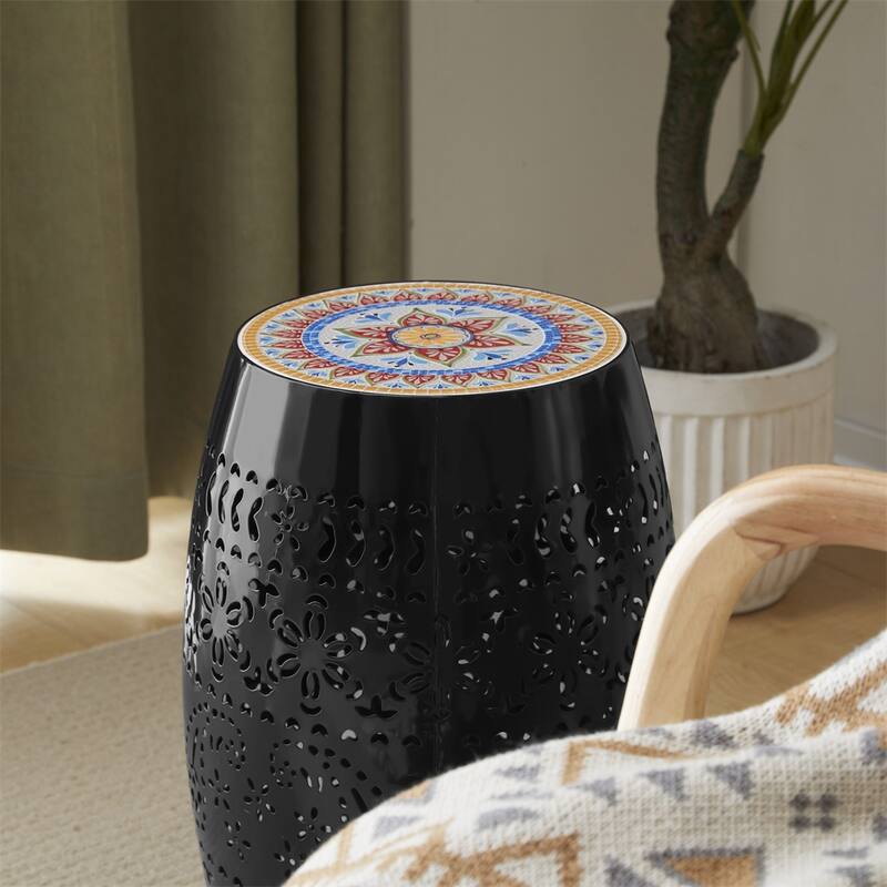 12" Metal Side Table