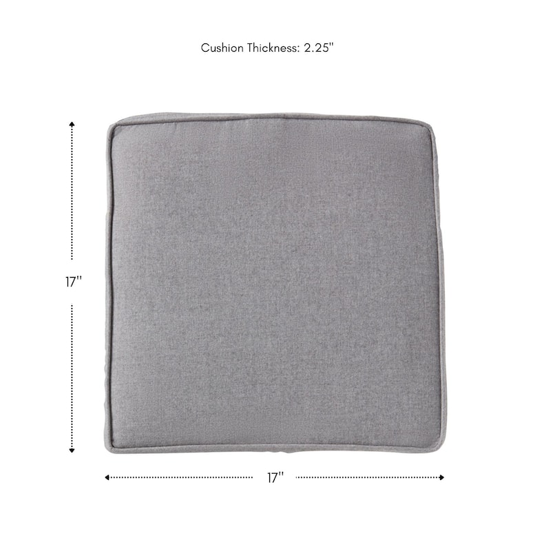 Sunbrella Indoor/ Outdoor 17-inch Square Corded Chair Pad