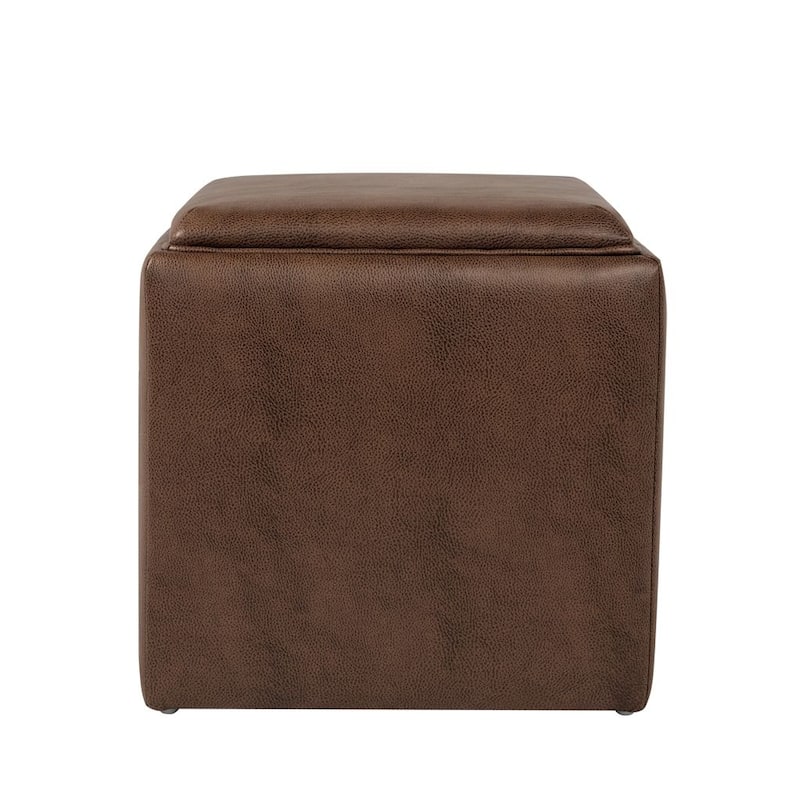 HomePop Storage Ottoman with Tray Top