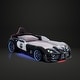 preview thumbnail 6 of 13, La Vetta Modern Twin Plastic Police Cruiser Kid Platform Bed with LED Lights and Handheld Remote by Furniture of America