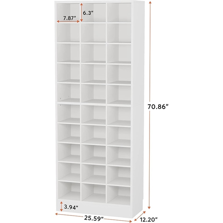 Tall white shoe on sale shelf