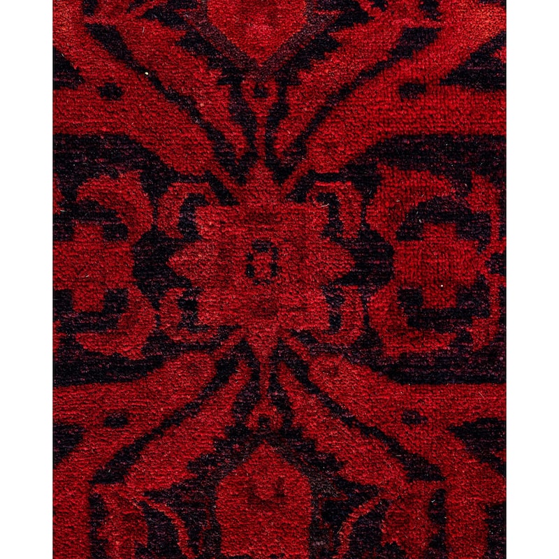 Overdyed One-of-a-Kind Hand-Knotted Area Rug - Pink - 8' 2" x 10' 3"