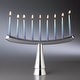 preview thumbnail 6 of 7, Nambe Menorah Silver - 12.5 inch x 7.5 inch