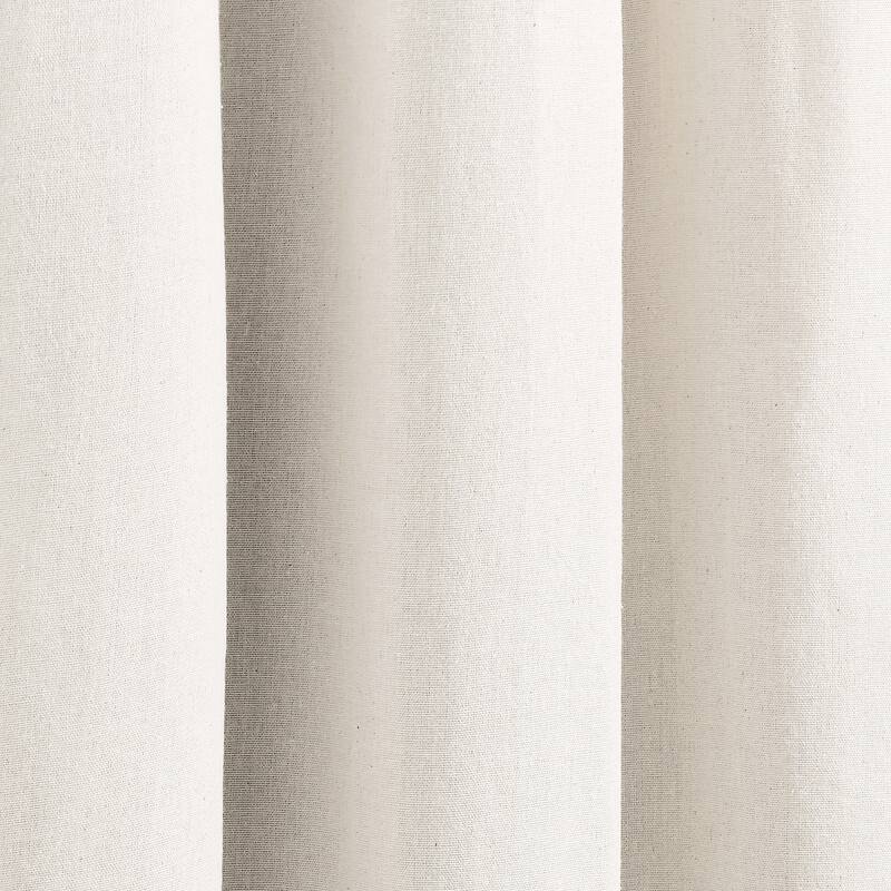 Lush Decor Insulated Grommet Blackout Linen Window Curtain Panel Single - Light-Linen - 84" x 38"