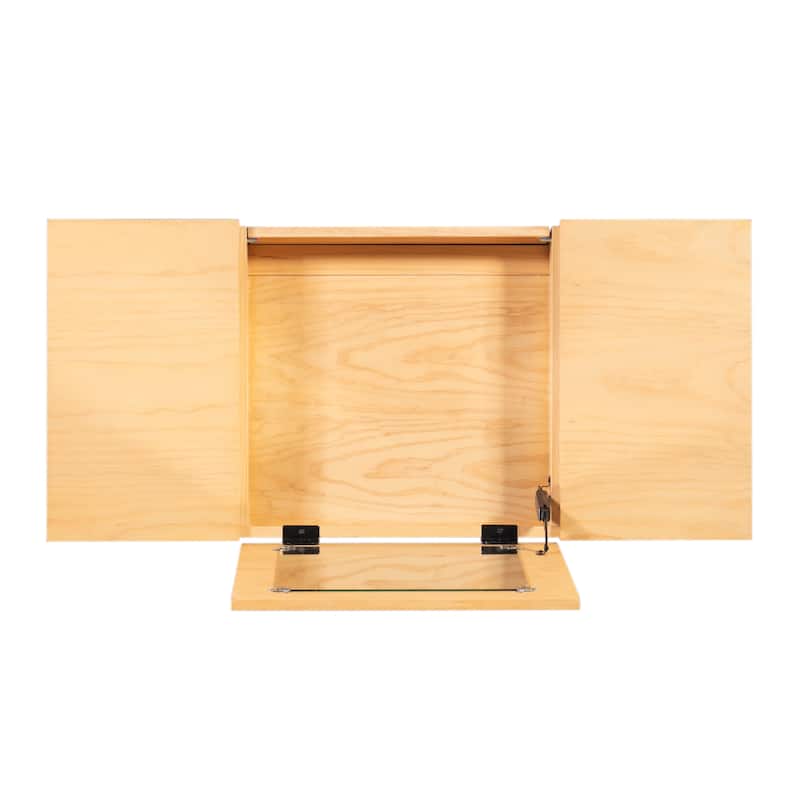 Chantal Wood 2 Cane Drawer Vanity with Stool