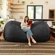 preview thumbnail 14 of 49, Jaxx 7ft Oversized Bean Bag Couch – Extra Large 3-Seat Floor Sofa with Washable Cover Play Rooms, Living Rooms & Basements