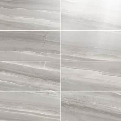 The Tile Life Porto 12x24 Alaska Grey Glossy Porcelain Floor & Wall Tile
