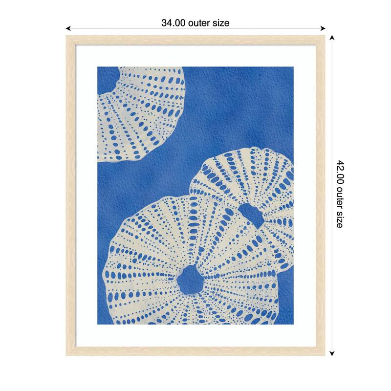 Kate and Laurel Framed Art Ocean charms ll by Nikita Jariwala