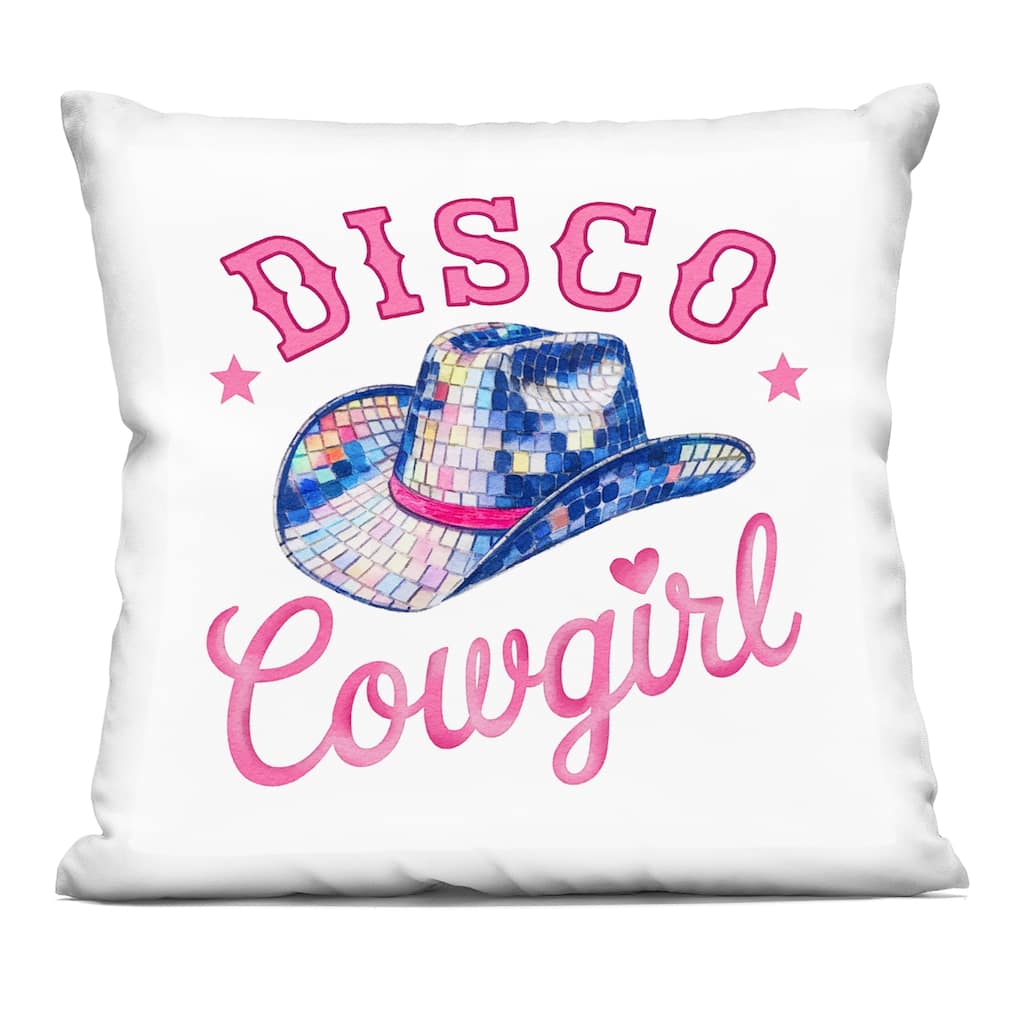 Stupell Disco Cowgirl & Hat Decorative Printed Throw Pillow Design by Amanda Greenwood