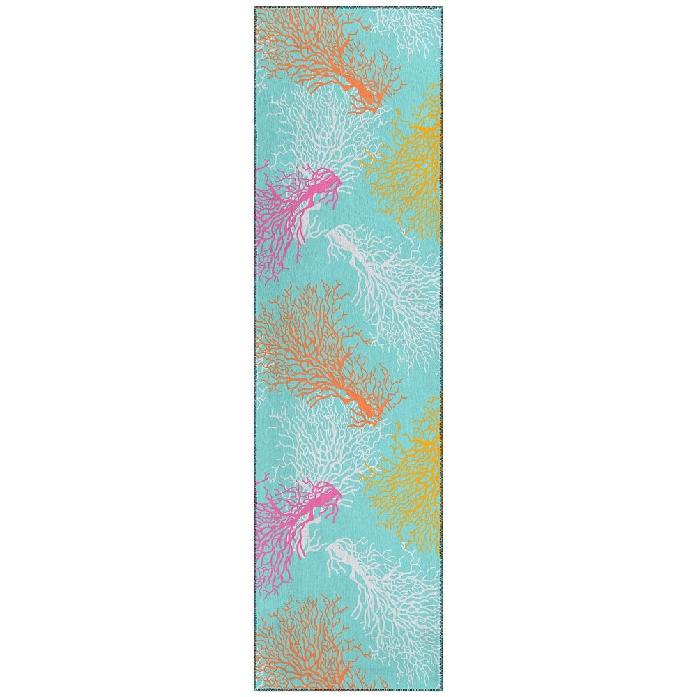 Indoor/ Outdoor Surfside Coral Rug New