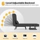preview thumbnail 14 of 17, Costway Folding 5 Position Convertible Sleeper Bed Armchair Lounge