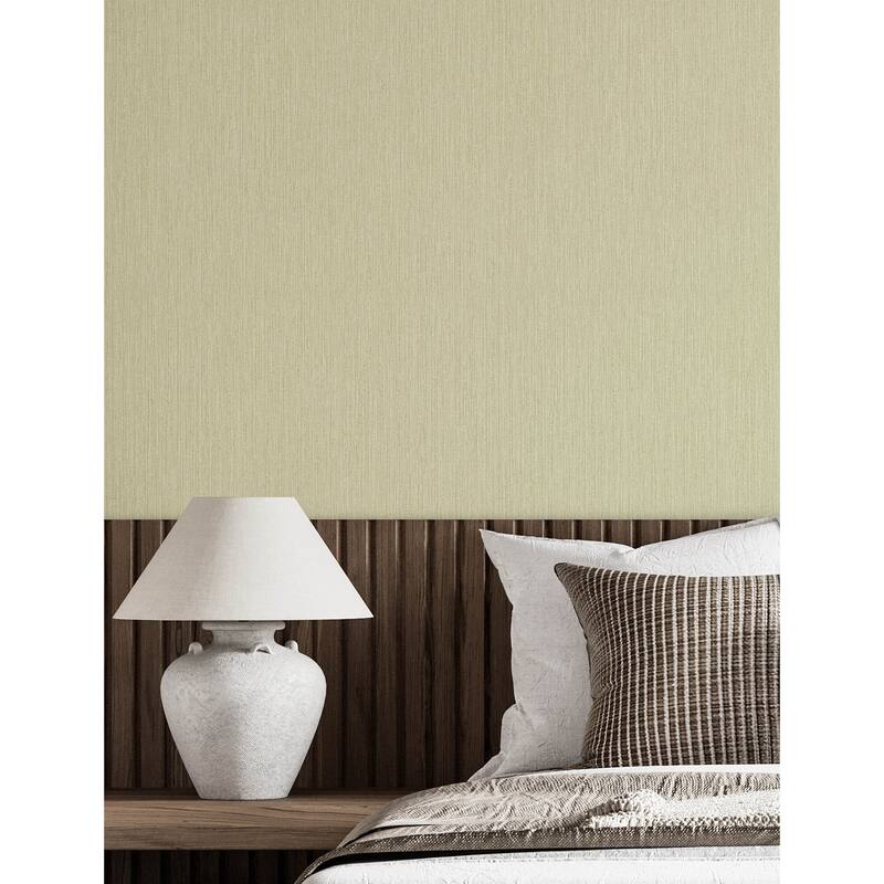 Chesapeake Elijah Light Green Texture Wallpaper