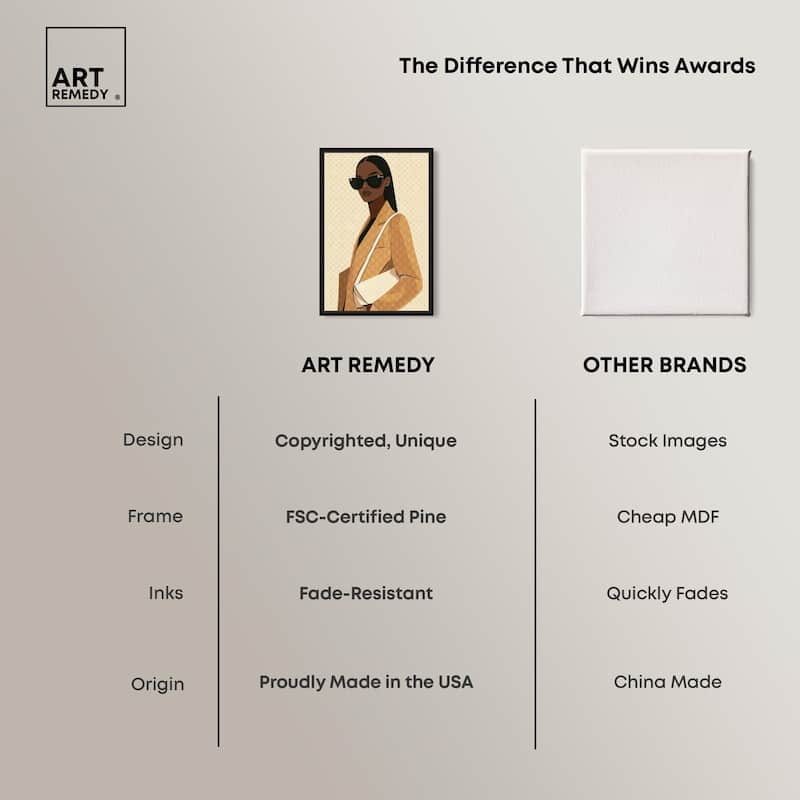 Elegant Coat Gal Canvas by Art Remedy
