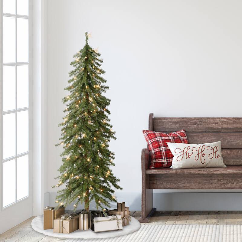 Puleo International Pre-Lit 5' Alpine Artificial Christmas Tree