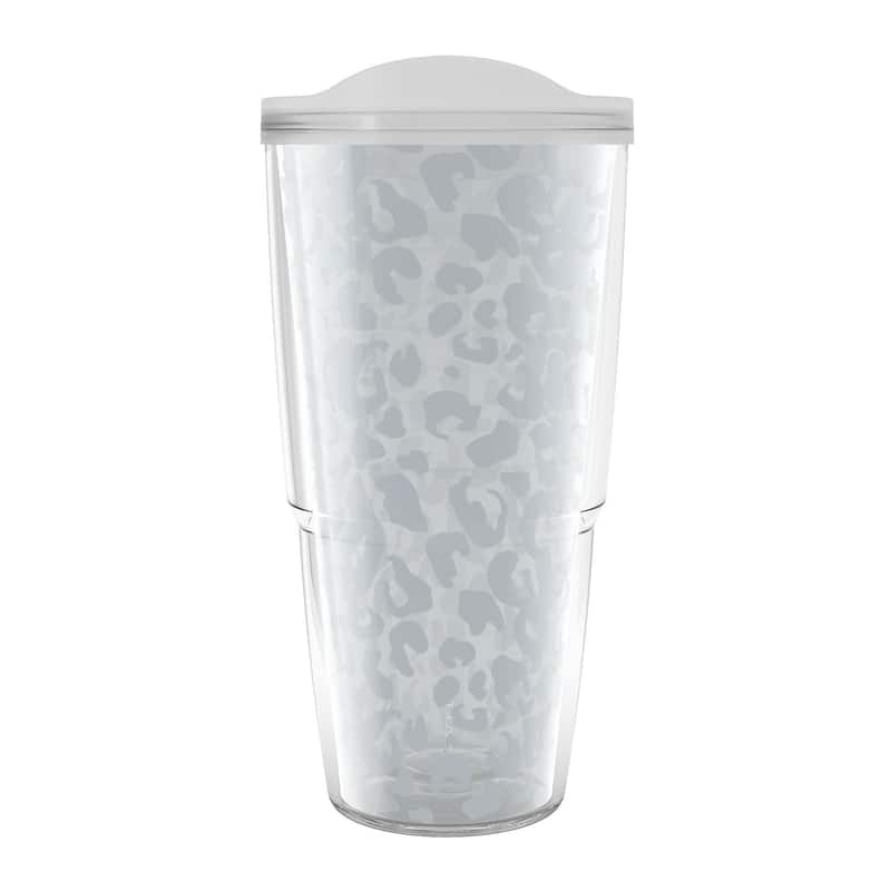 Tervis Leopard Frost Animal Print Collection Made in USA Double Walled Insulated Travel Tumbler, Mist - 24oz - Classic
