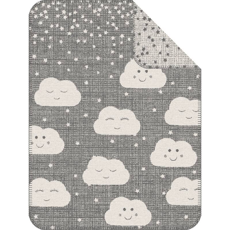 s.Oliver Clouds Cotton Blend Woven Multi Purpose Baby Blanket