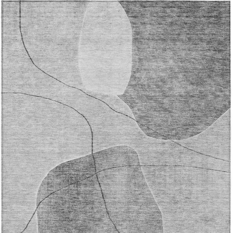 HomeRoots Abstract Transitional Rectangle Outdoor Rug