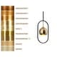 preview thumbnail 7 of 7, Modern Black Gold 1-Light Metal Pendant Lights Farmhouse Kitchen Island Light for Dining Room
