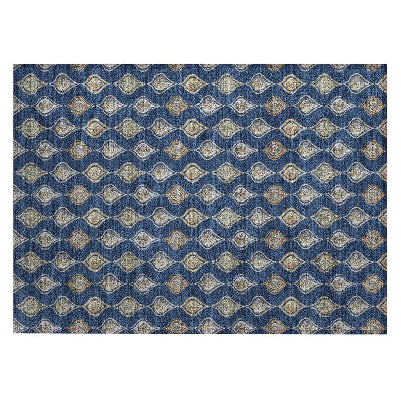 Machine Washable Indoor/ Outdoor Casual Greenwood Chantille Rug