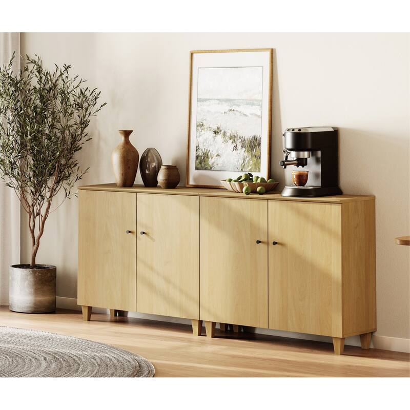 Sideboards Buffet Cabinets with Doors for Dining Room, 32.4"H