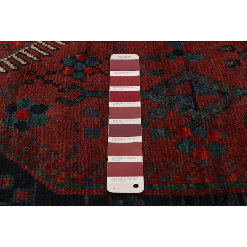 ECARPETGALLERY Hand-knotted Melis Vintage Red Wool Rug - 5'4 x 8'10