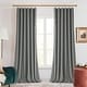 preview thumbnail 26 of 95, Deconovo Velvet Room Darkening Curtain Panel, Thermal Insulated 52x108-2PC - Gray